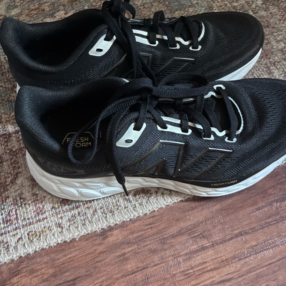 New Balance Fresh Foam Black and White Running Shoes